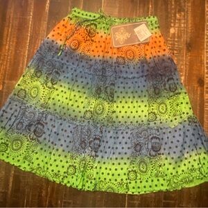 NWT Colorful Bohemian Skirt ! Size Small